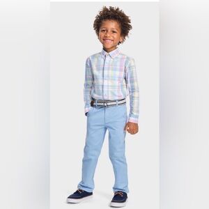Gymboree Boys Belted Chino Pants - Garden Party - Blue